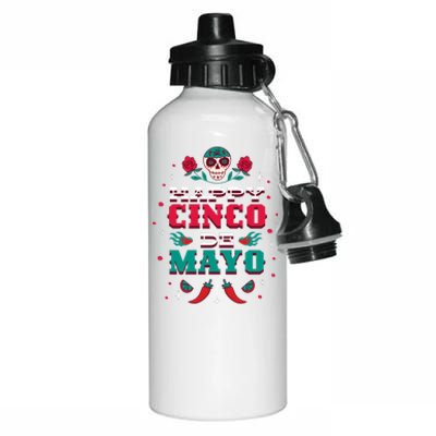 Happy Cinco De Mayo Aluminum Water Bottle