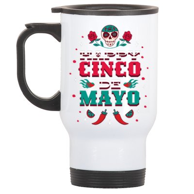 Happy Cinco De Mayo Stainless Steel Travel Mug