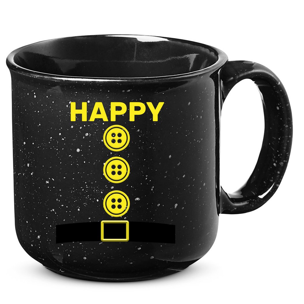 Happy Dwarf 15oz Campfire Ceramic Mug
