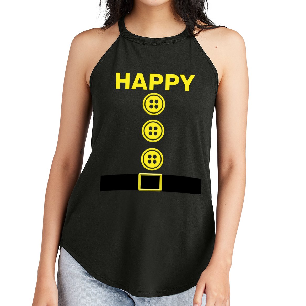 Happy Dwarf Women's Perfect Tri Rocker Tank