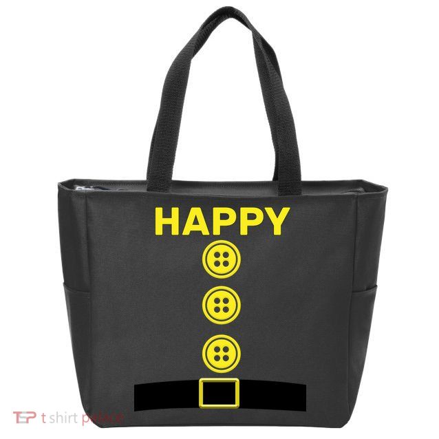 Happy Dwarf Zip Tote Bag