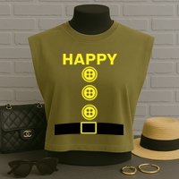 Happy Dwarf Garment-Dyed Women's Muscle Tee