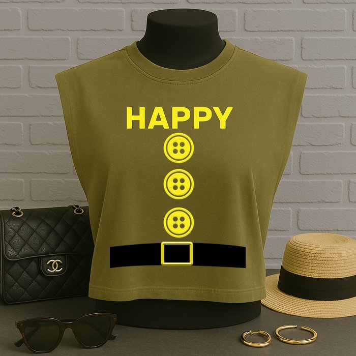 Happy Dwarf Garment-Dyed Women's Muscle Tee