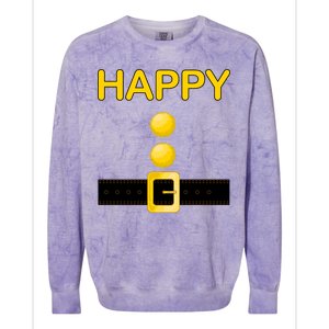 Happy Dwarf Costume Colorblast Crewneck Sweatshirt