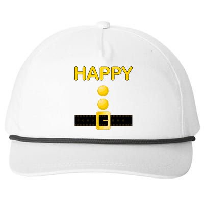 Happy Dwarf Costume Snapback Five-Panel Rope Hat