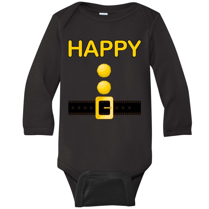 Happy Dwarf Costume Baby Long Sleeve Bodysuit