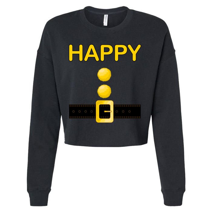 Happy Dwarf Costume Cropped Pullover Crew