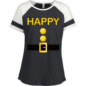 Happy Dwarf Costume Enza Ladies Jersey Colorblock Tee