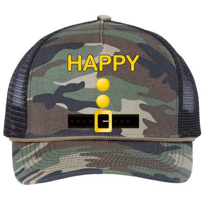 Happy Dwarf Costume Retro Rope Trucker Hat Cap