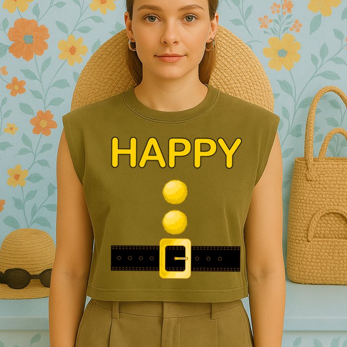 Happy Dwarf Costume Garment-Dyed Women's Muscle Tee