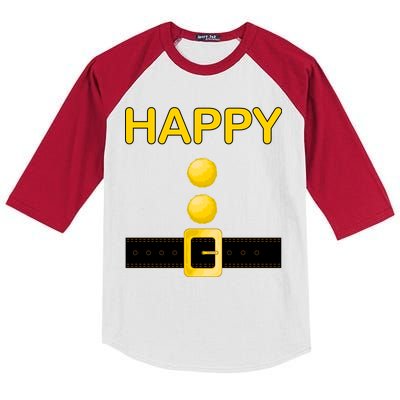 Happy Dwarf Costume Kids Colorblock Raglan Jersey