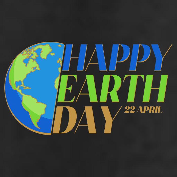 Happy Earth Day 22 April 7 Panel Mesh Trucker Snapback Hat