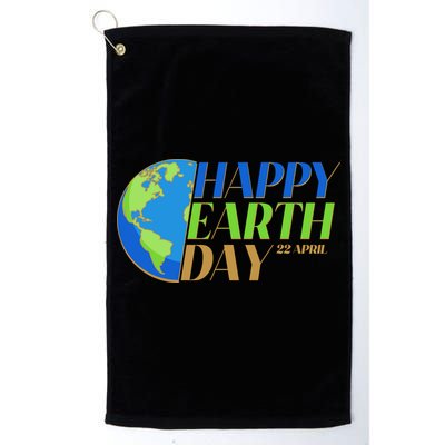 Happy Earth Day 22 April Golf Towel