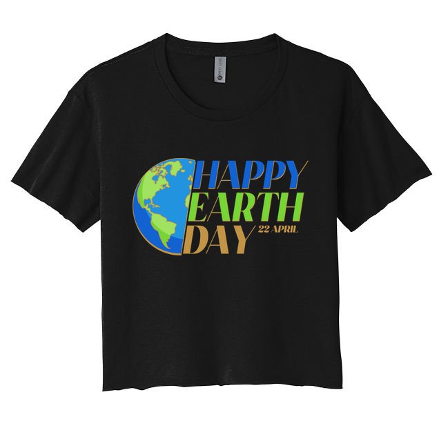 Happy Earth Day 22 April Crop Top