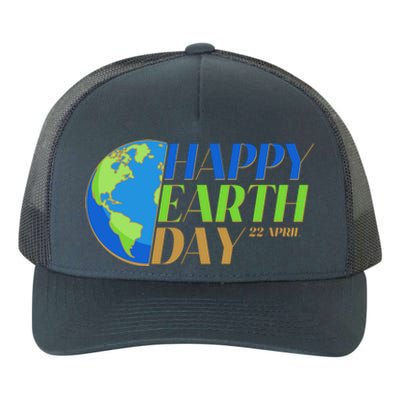 Happy Earth Day 22 April Yupoong Adult 5-Panel Trucker Hat