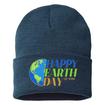 Happy Earth Day 22 April Sustainable Knit Beanie