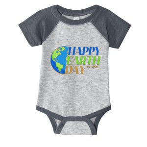 Happy Earth Day 22 April Infant Baby Jersey Bodysuit