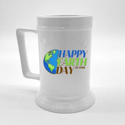 Happy Earth Day 22 April Beer Stein