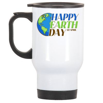 Happy Earth Day 22 April Stainless Steel Travel Mug