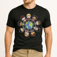 Happy Earth Day Children Around The World Cooling Performance Crew T-Shirt