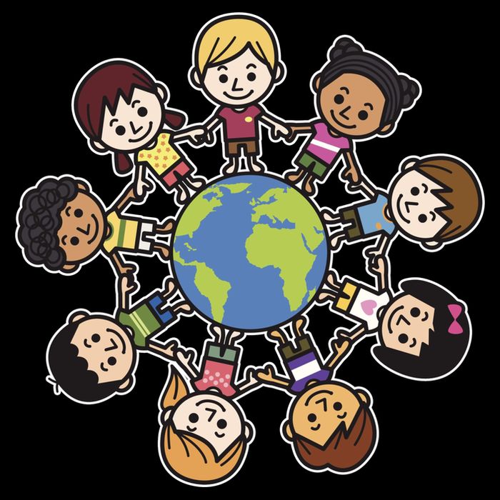 Happy Earth Day Children Around The World Cooling Performance Crew T-Shirt