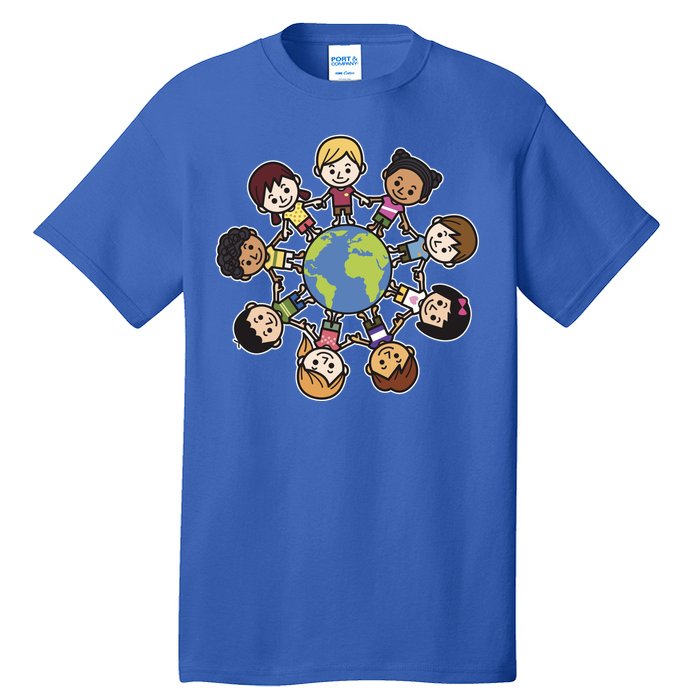 Happy Earth Day Children Around The World Tall T-Shirt