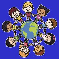 Happy Earth Day Children Around The World Button