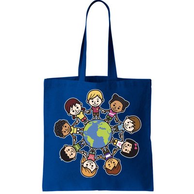 Happy Earth Day Children Around The World Tote Bag