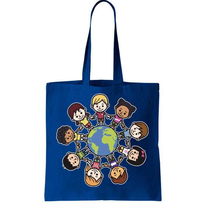 Happy Earth Day Children Around The World Tote Bag