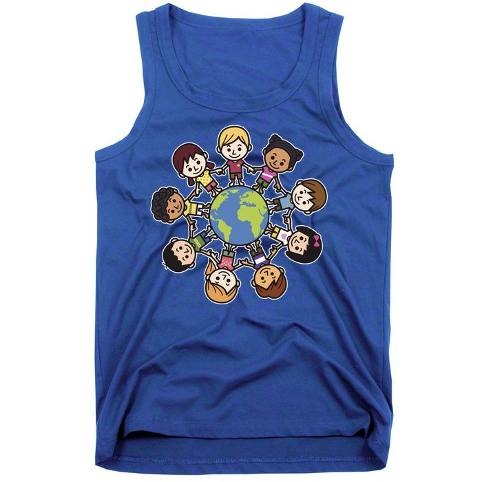 Happy Earth Day Children Around The World Tank Top