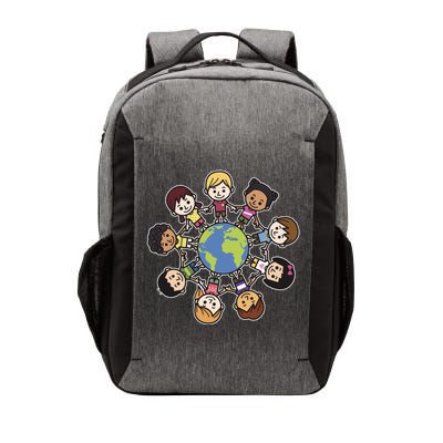 Happy Earth Day Children Around The World Vector Backpack