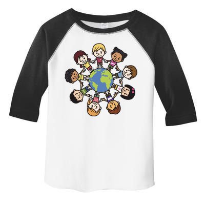 Happy Earth Day Children Around The World Toddler Fine Jersey T-Shirt