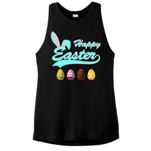 Happy Easter Ladies PosiCharge Tri-Blend Wicking Tank