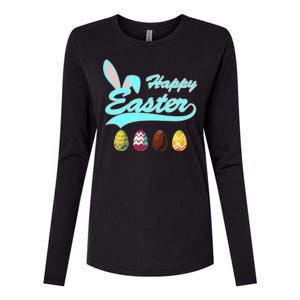 Happy Easter Womens Cotton Relaxed Long Sleeve T-Shirt