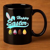 Happy Easter 11oz C Handle Ceramic Mug
