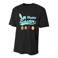 Happy Easter Youth Performance Sprint T-Shirt