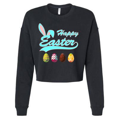 Happy Easter Cropped Pullover Crew
