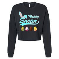 Happy Easter Cropped Pullover Crew