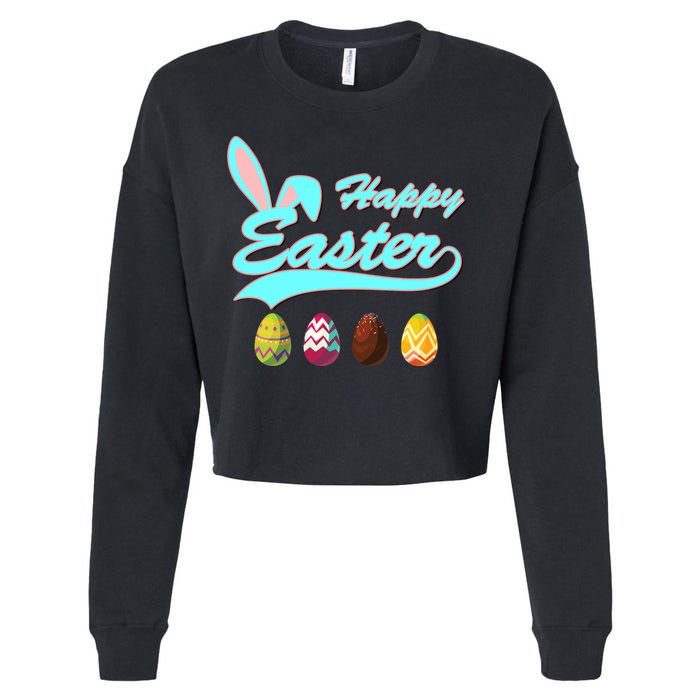 Happy Easter Cropped Pullover Crew