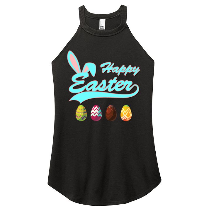 Happy Easter Women's Perfect Tri Rocker Tank