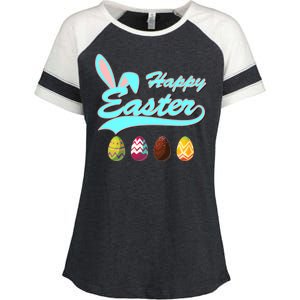 Happy Easter Enza Ladies Jersey Colorblock Tee