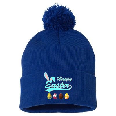 Happy Easter Pom Pom 12in Knit Beanie