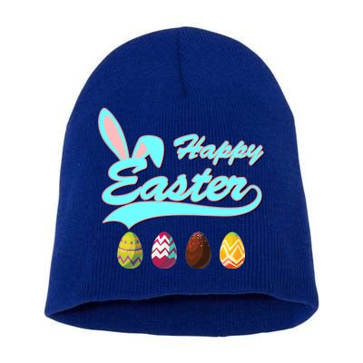 Happy Easter Short Acrylic Beanie