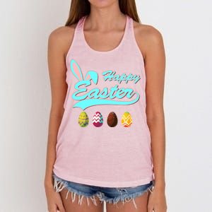 Happy Easter Women's Knotted Racerback Tank