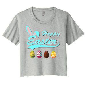 Happy Easter Women's Crop Top Tee