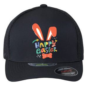 Happy Easter Bow  Flexfit Unipanel Trucker Cap