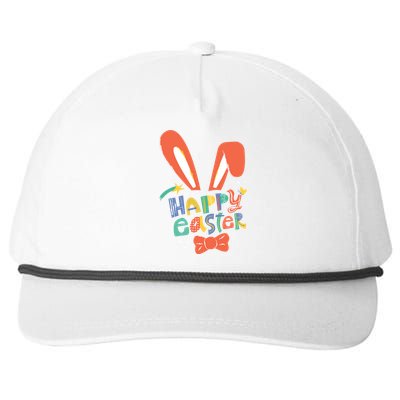 Happy Easter Bow  Snapback Five-Panel Rope Hat