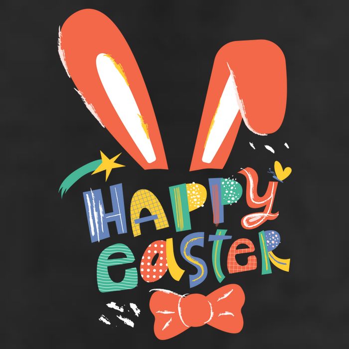Happy Easter Bow  Adult Drive Performance Visor