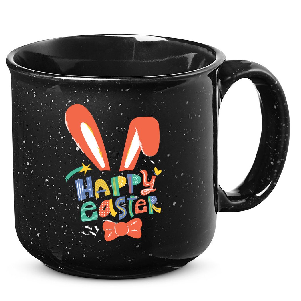 Happy Easter Bow  15oz Campfire Ceramic Mug