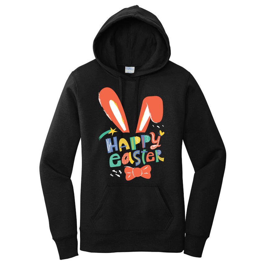 Happy Easter Bow  Women's Pullover Hoodie